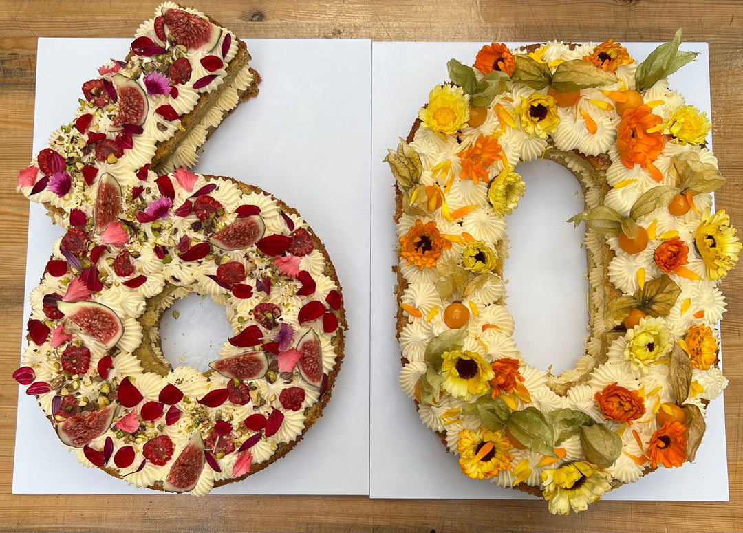 60th Birthday Celebration - Number Cakes