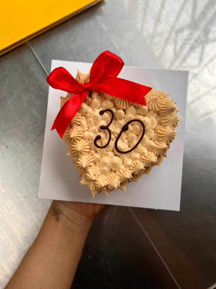 Mini Heart-Shaped Cake (serves 1-2 people)