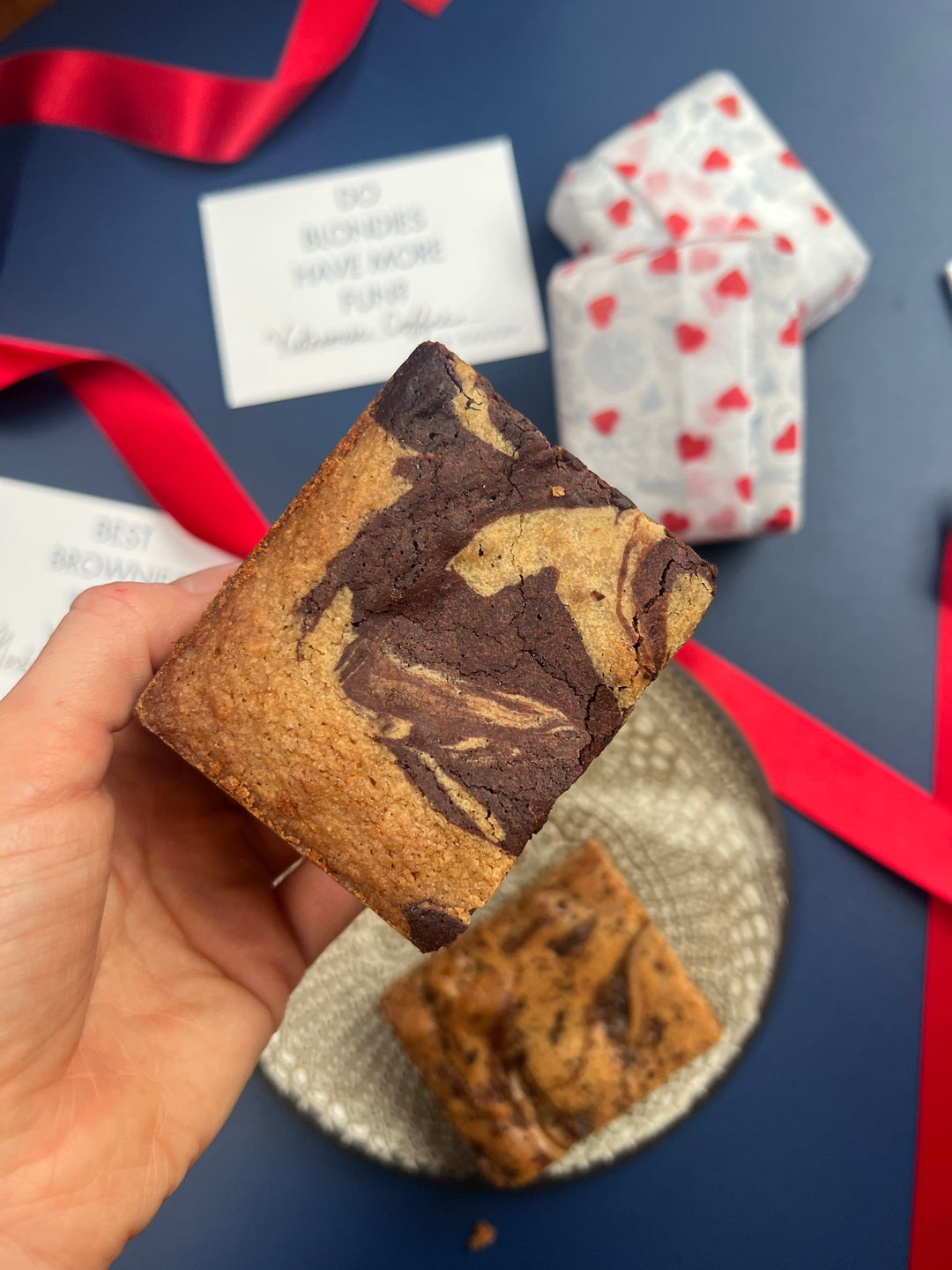 Valentine's Blondies & Brownies