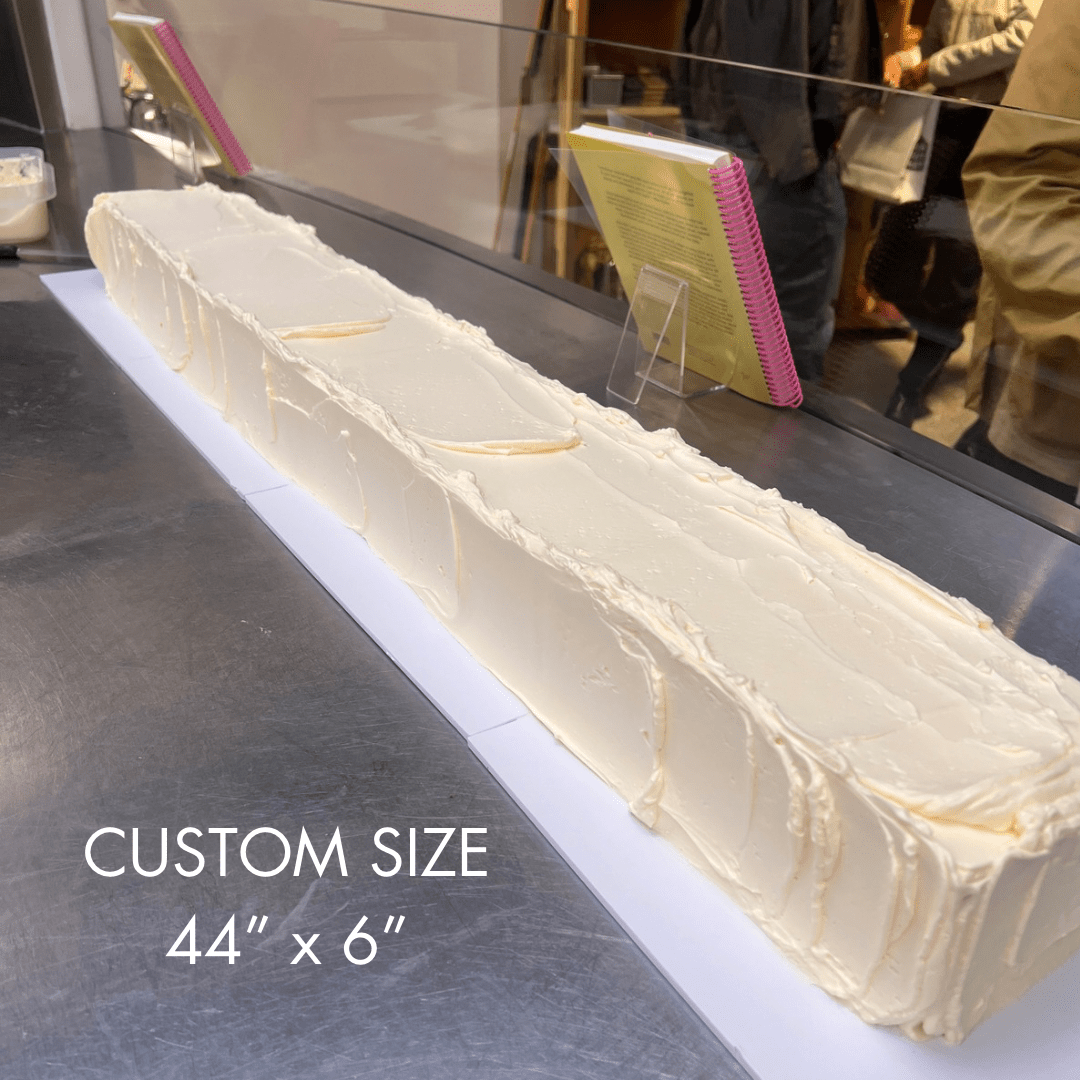 Custom size 44x6 inch long sheet cake for large events, London