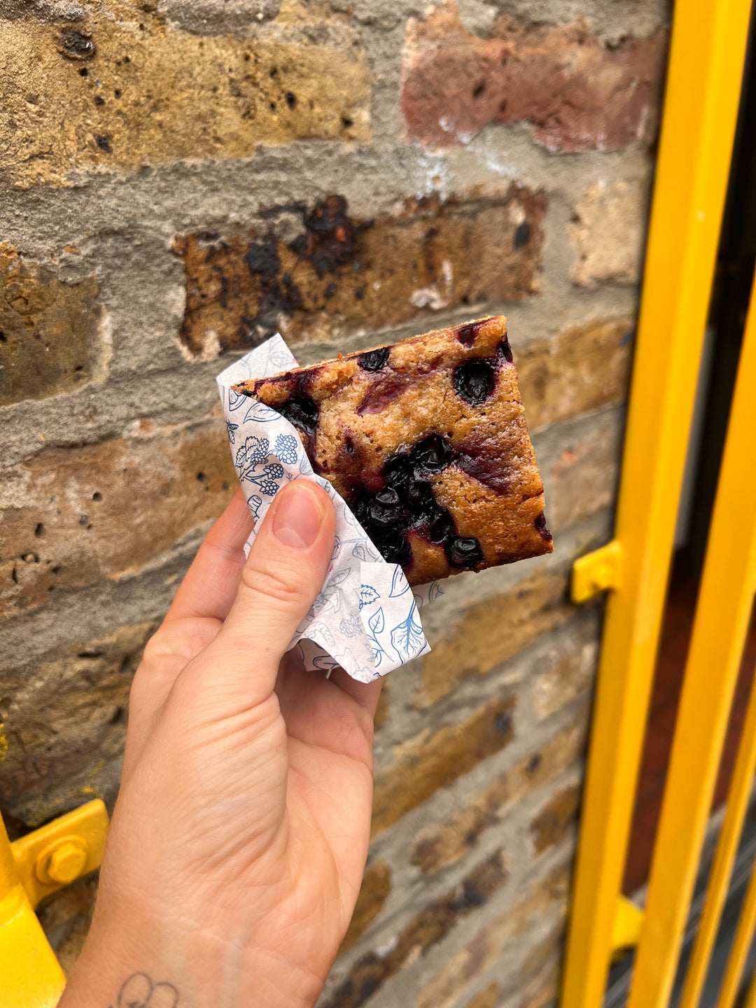 Monthly Special - Summer Blackcurrant & White Chocolate Blondies