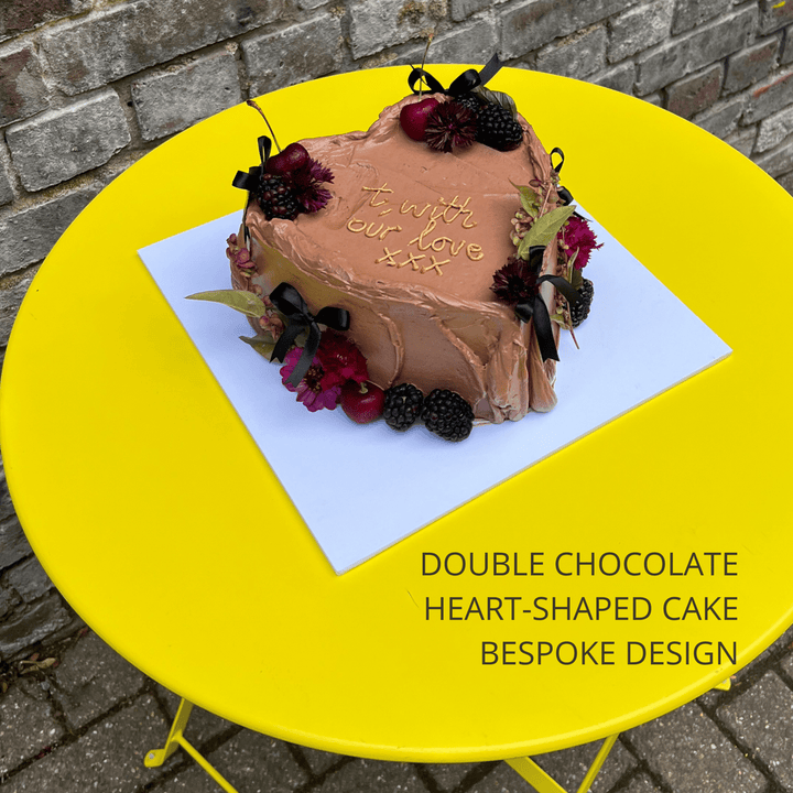 Heart-Shaped Celebration Cake