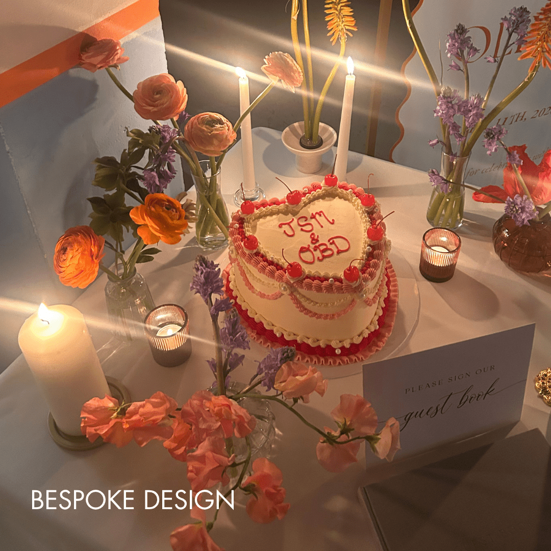 Heart-Shaped Celebration Cake