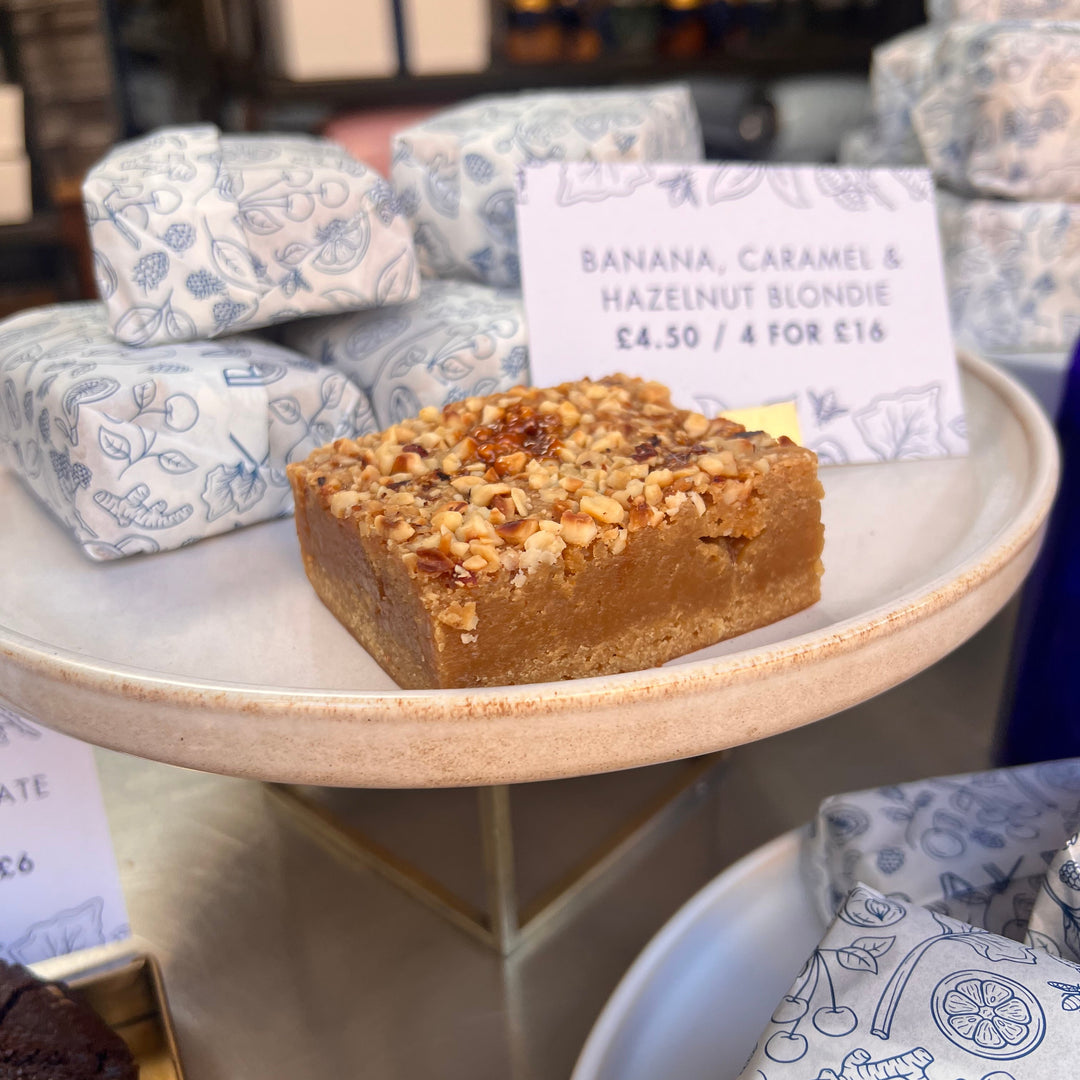 Banana, Caramel & Hazelnut Blondies - June Special