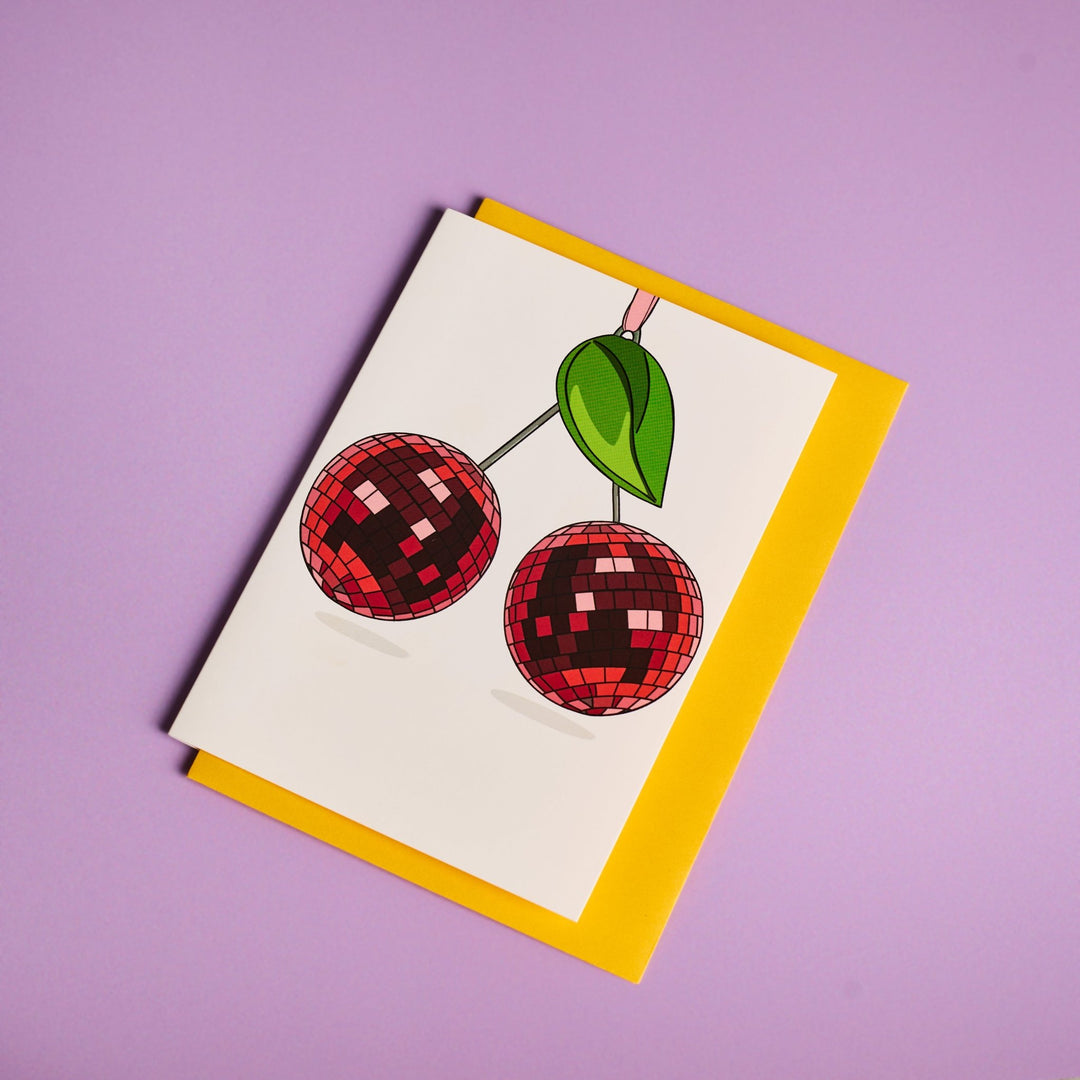 Disco Cherries Card (blank)