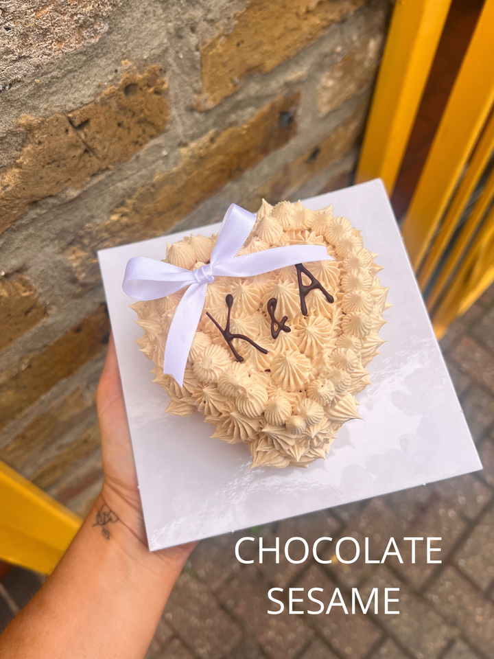 Mini Heart-Shaped Cake (serves 1-2 people)