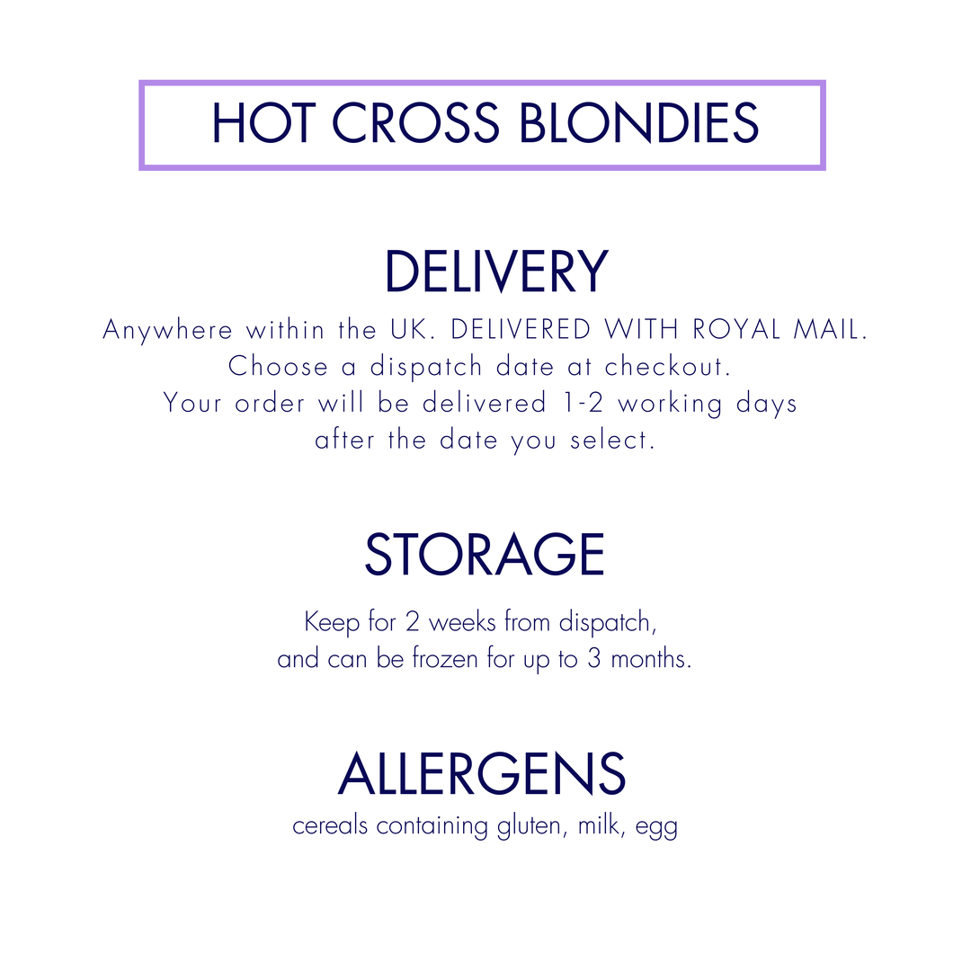 Hot Cross Blondies