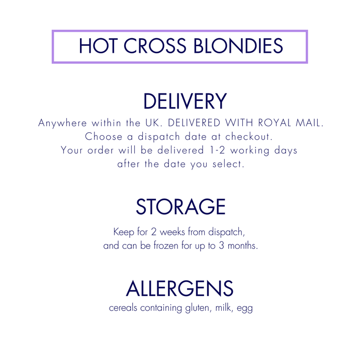 Hot Cross Blondies