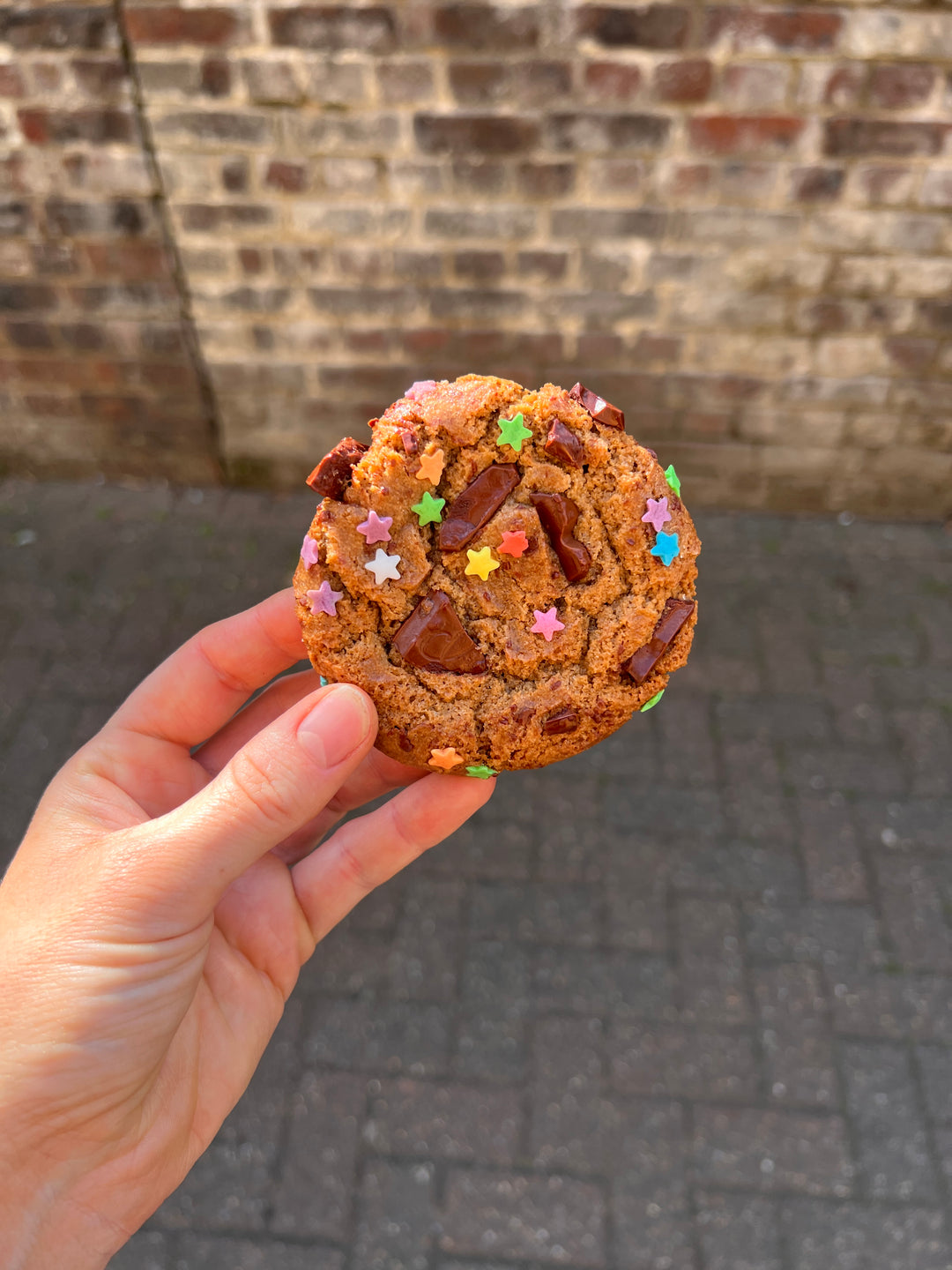 Rainbow Star Sprinkle Cookies