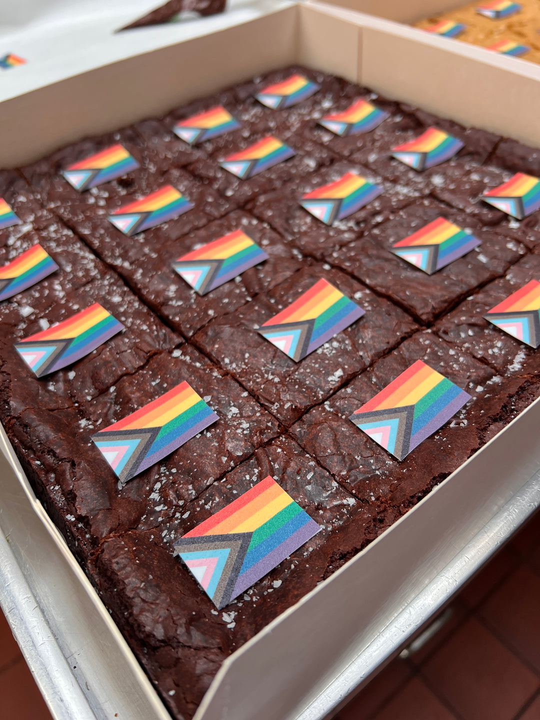 Pride Flag Brownies