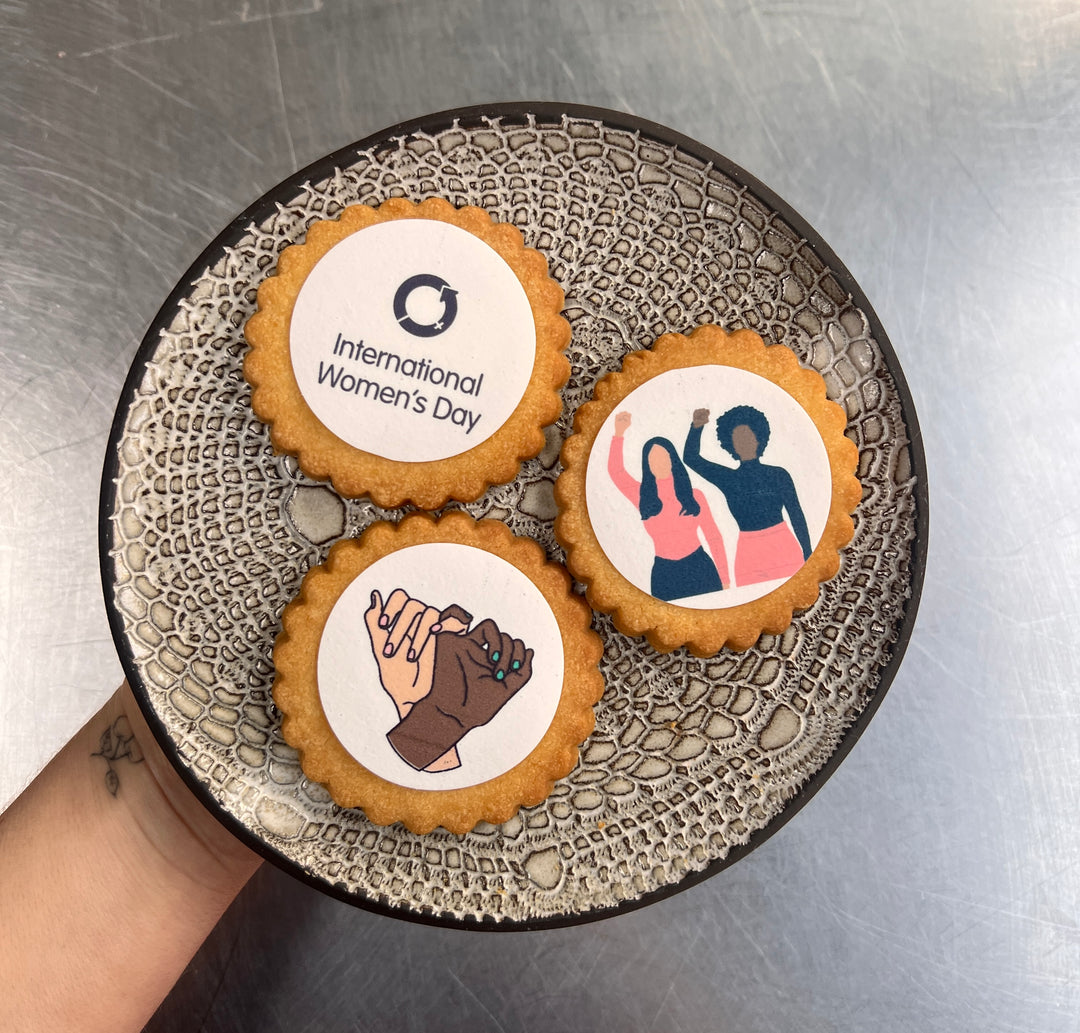 Personalised International Women's Day Shortbread Biscuits