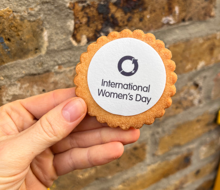 Personalised International Women's Day Shortbread Biscuits