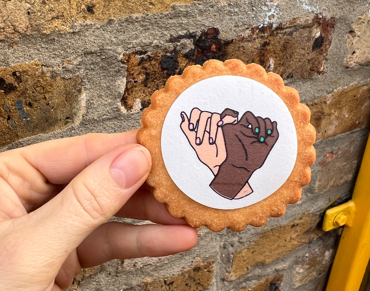 Personalised International Women's Day Shortbread Biscuits