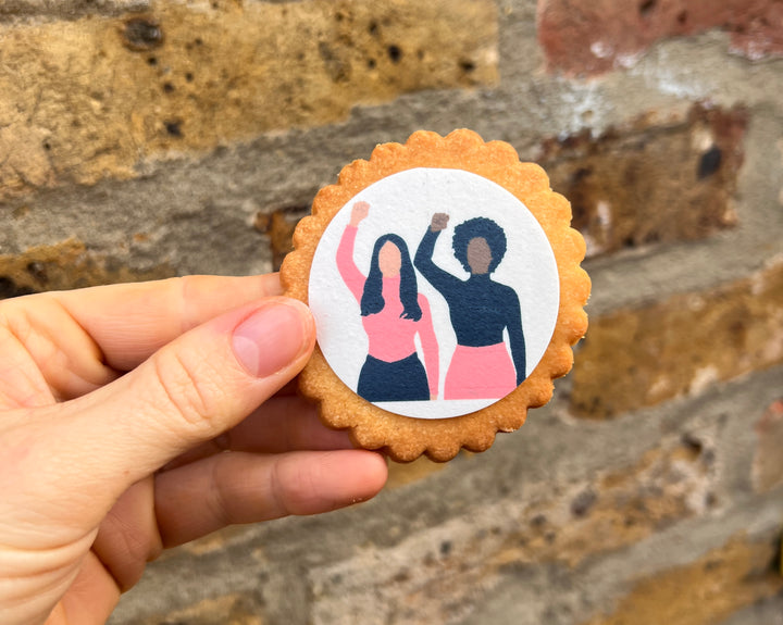 Personalised International Women's Day Shortbread Biscuits