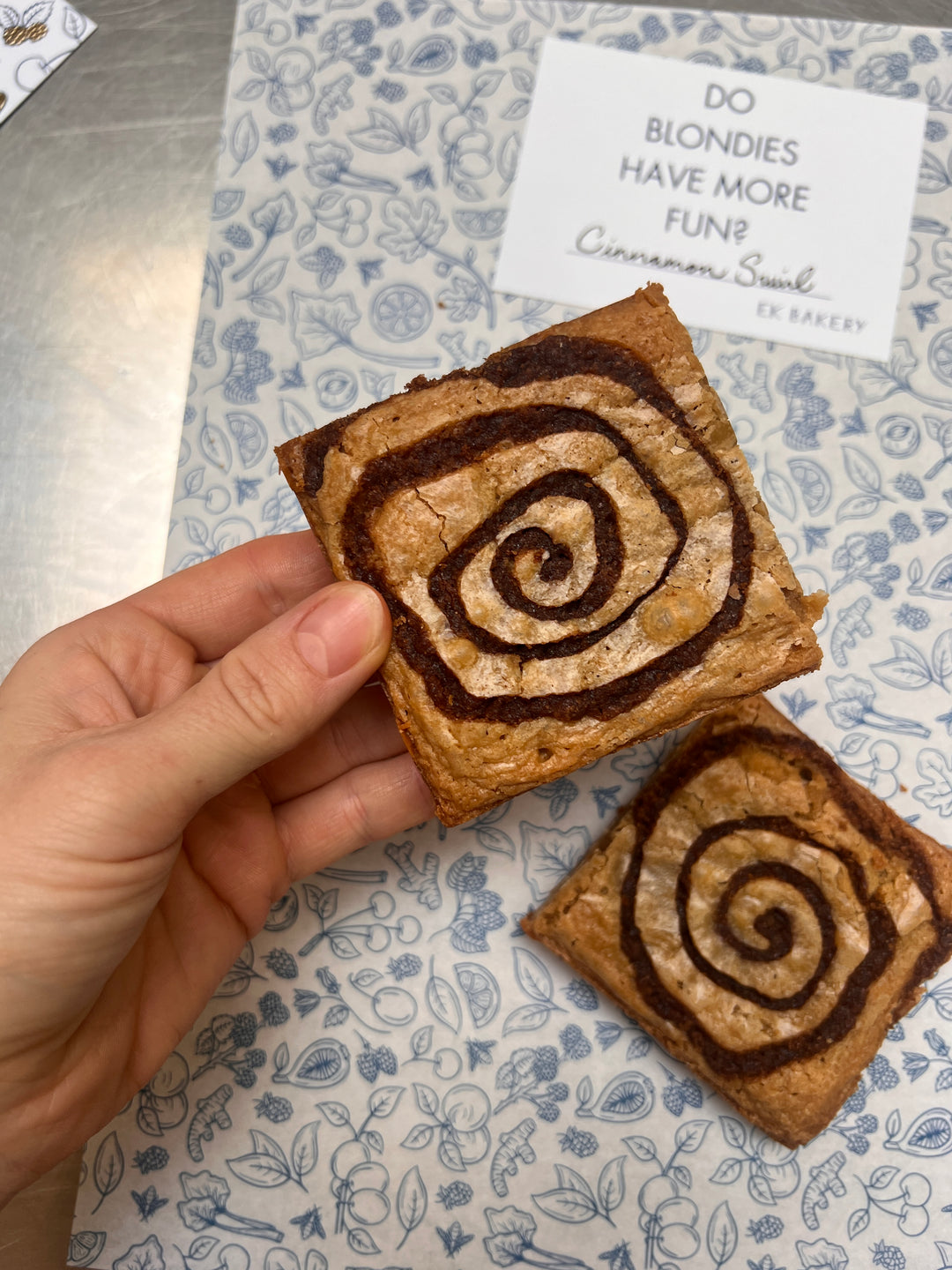 Monthly Letterbox Special - Cinnamon Swirl Blondies