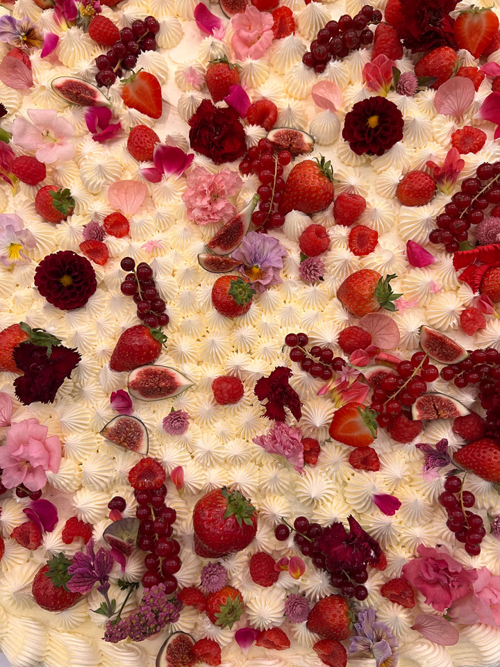 Large Round Single Layer Italian-Style Cakes