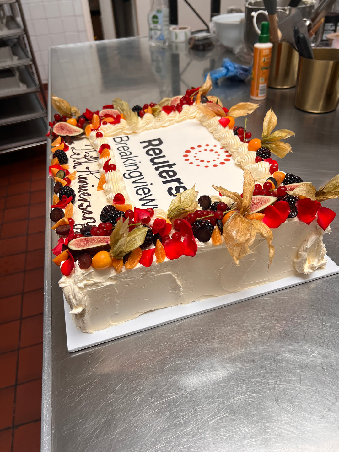 Celebration Cake with Edible Image