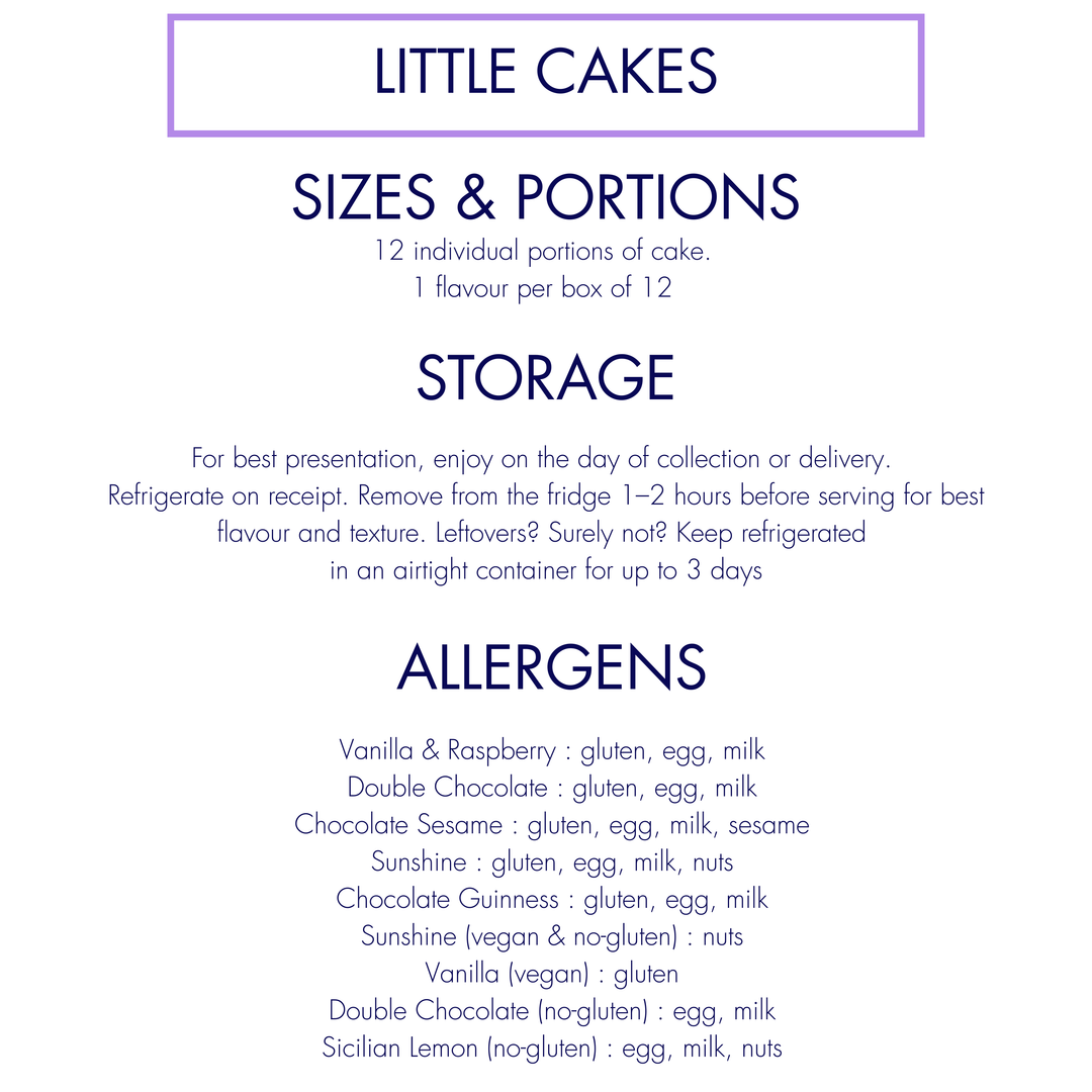 Personalised Little Cakes - Box of 12