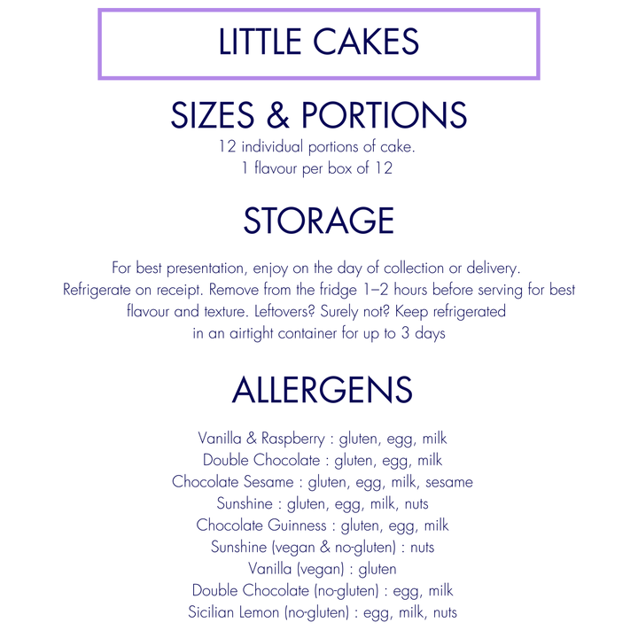 Personalised Little Cakes - Box of 12