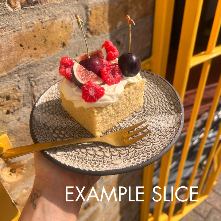 Large Round Single Layer Italian-Style Cakes