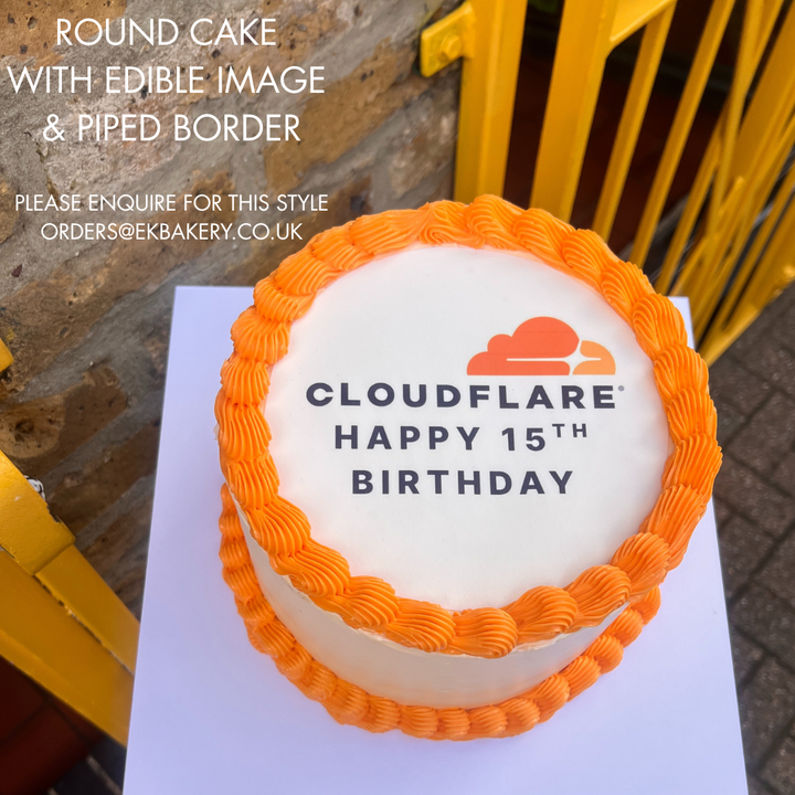 Celebration Cake with Edible Image