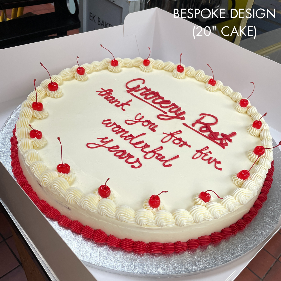 Large Round Single Layer Italian-Style Cakes