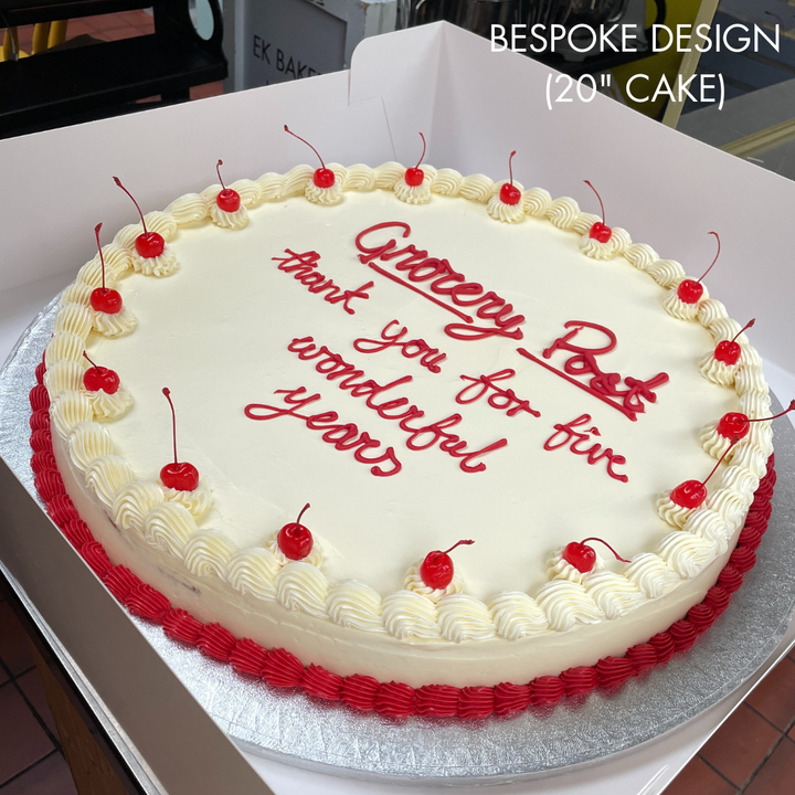 Large Round Single Layer Italian-Style Cakes