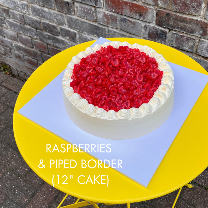 Large Round Single Layer Italian-Style Cakes