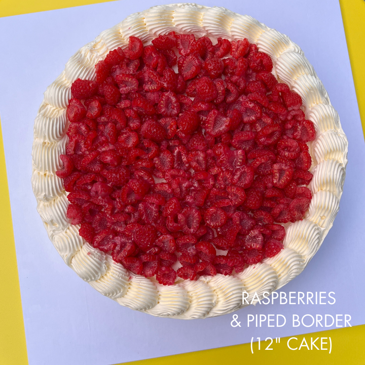 Large Round Single Layer Italian-Style Cakes