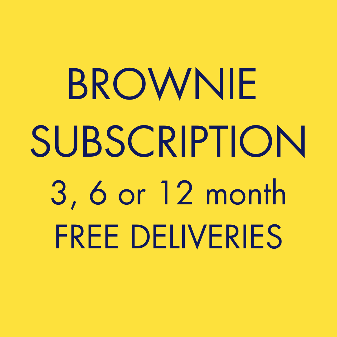 Monthly Brownie Subscription - Box of 4 - Free Delivery