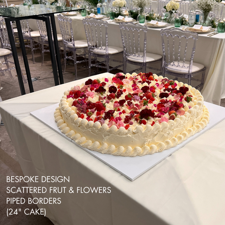 Large Round Single Layer Italian-Style Cakes