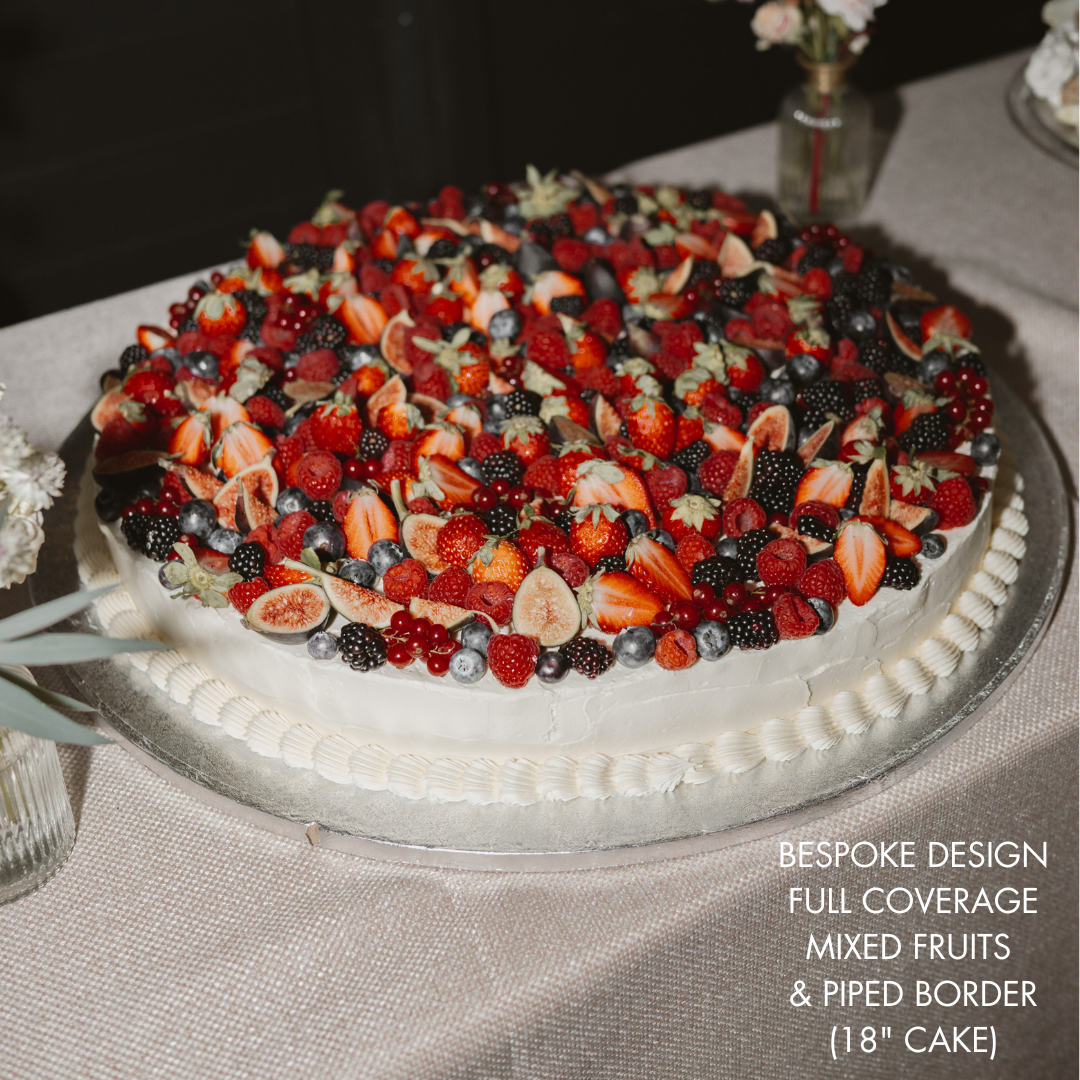 Large Round Single Layer Italian-Style Cakes