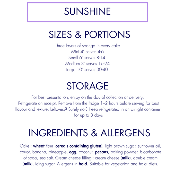 Sunshine Cake