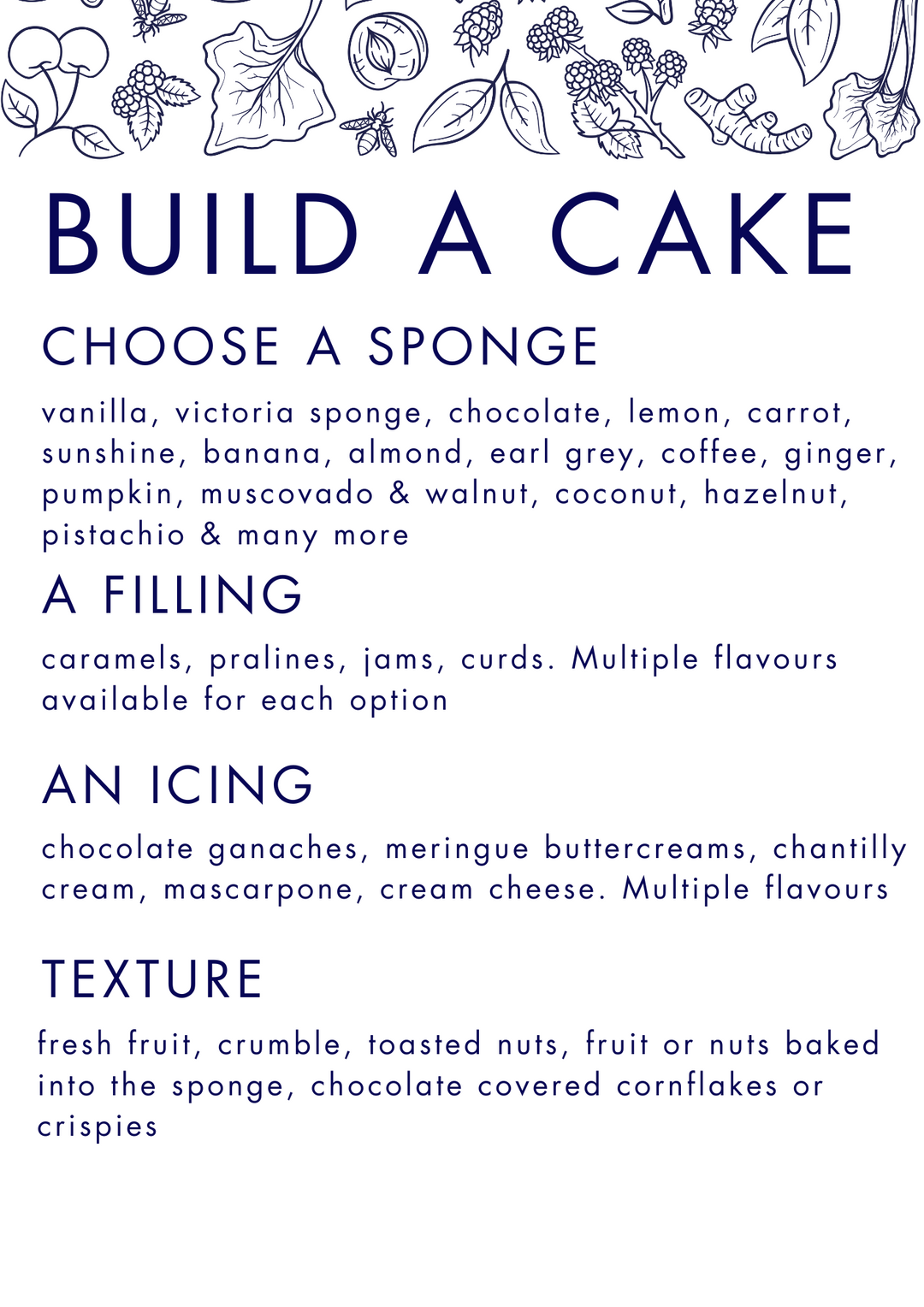 Bespoke Cake - Custom Flavours