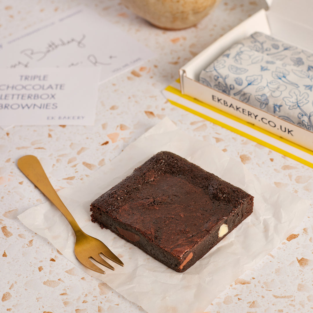 Triple Chocolate Letterbox Brownies