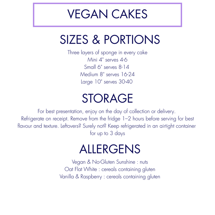 Vegan Cake - Assorted Flavours