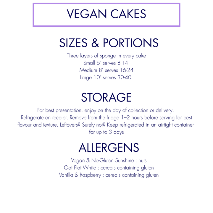 Vegan Cake - Assorted Flavours