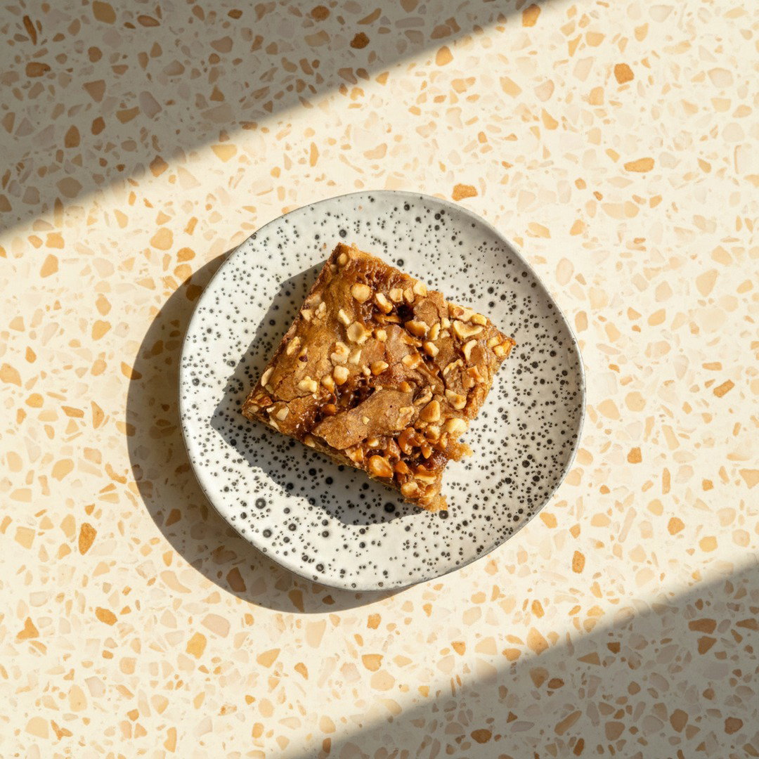 Letterbox Banana, Caramel & Hazelnut Blondies - June Special