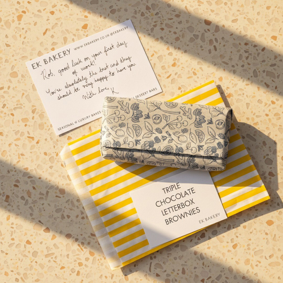 Letterbox Banana, Caramel & Hazelnut Blondies - June Special