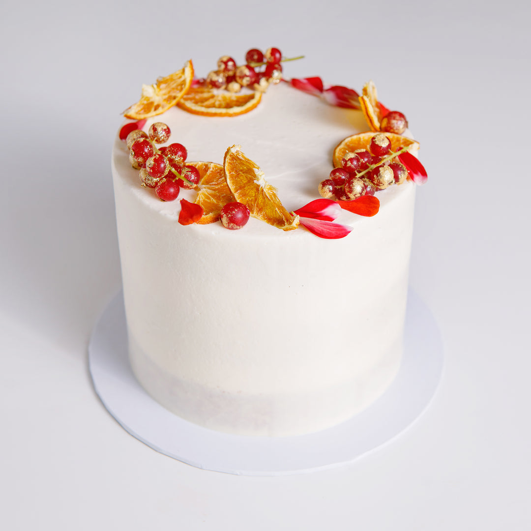 Cranberry, Orange & Almond Cake